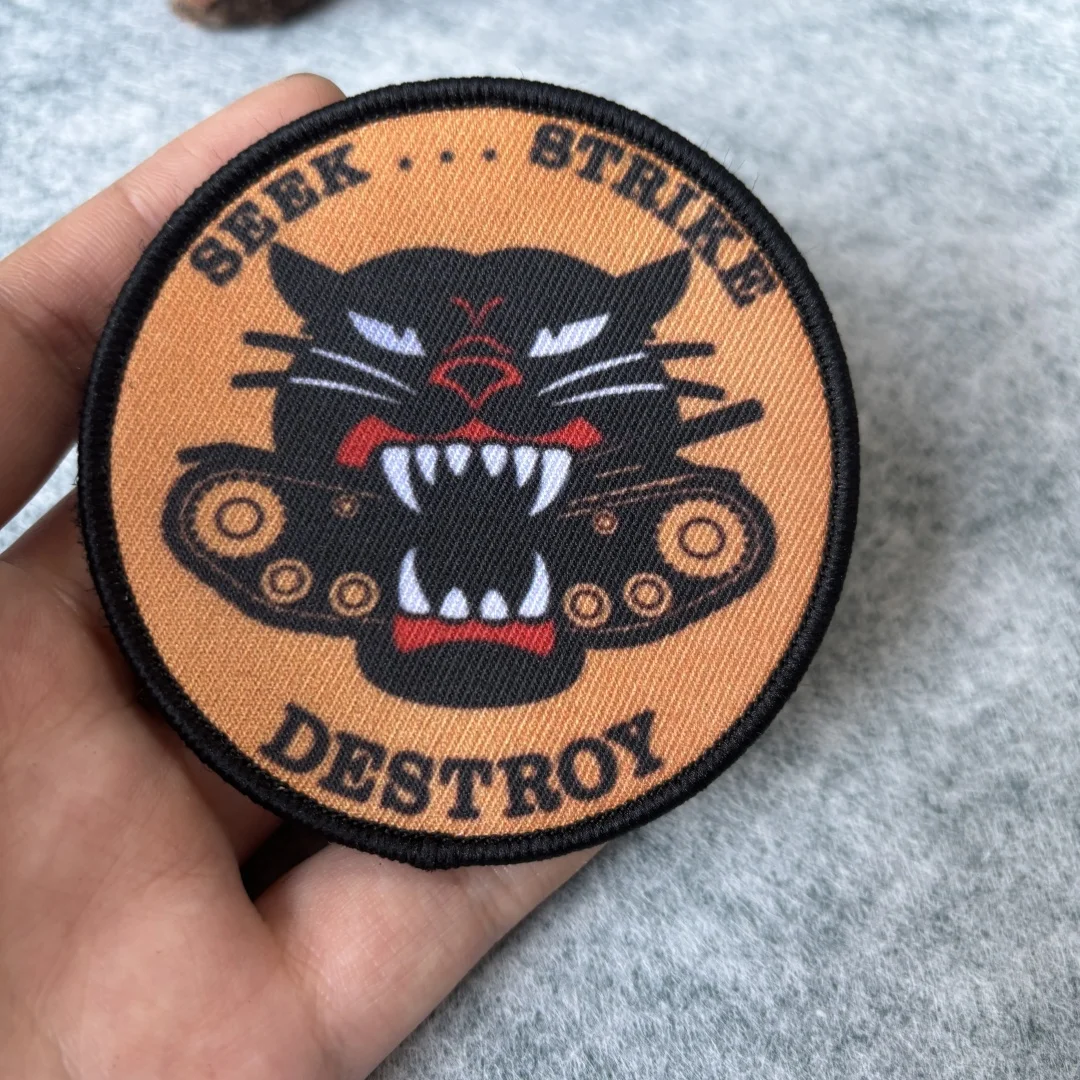 Parche táctico con gancho y bucle Tank Hunter para mochila - imagen 4
