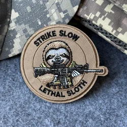 Parche táctico Strike Slow Morale para mochila velcro gancho-bucle