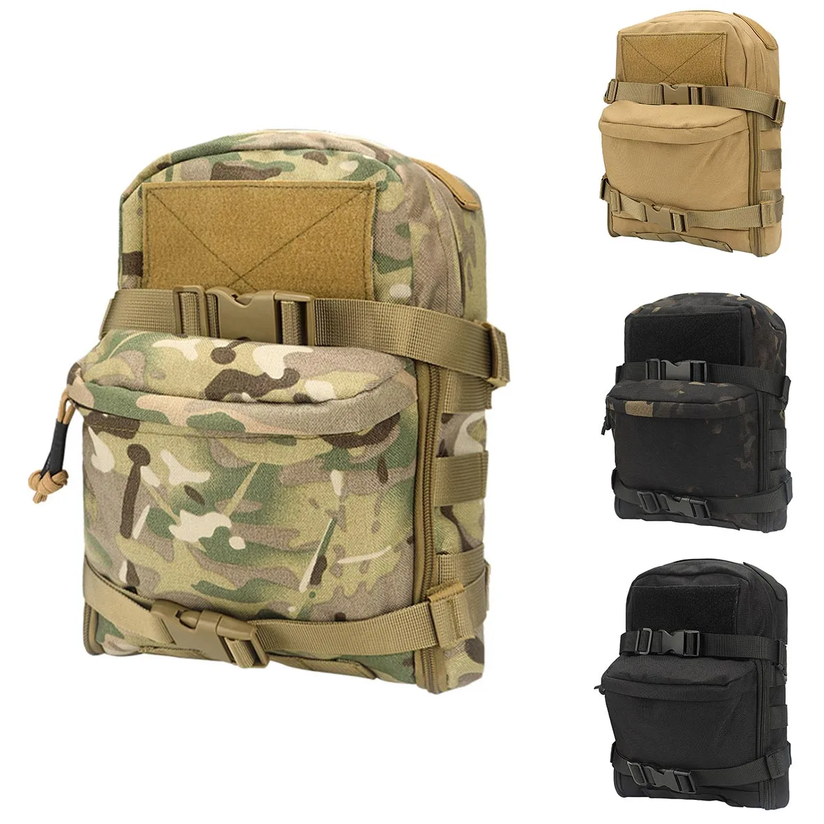 Bolsa MOLLE táctica vista lateral