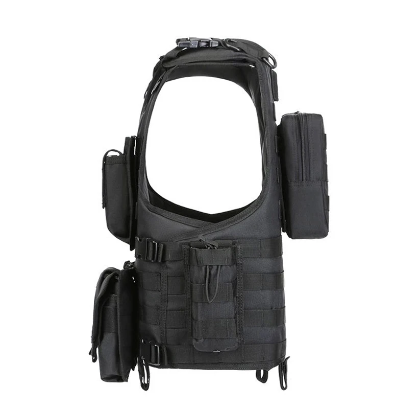 Chaleco táctico MOLLE ajustable con protección para airsoft - imagen 5