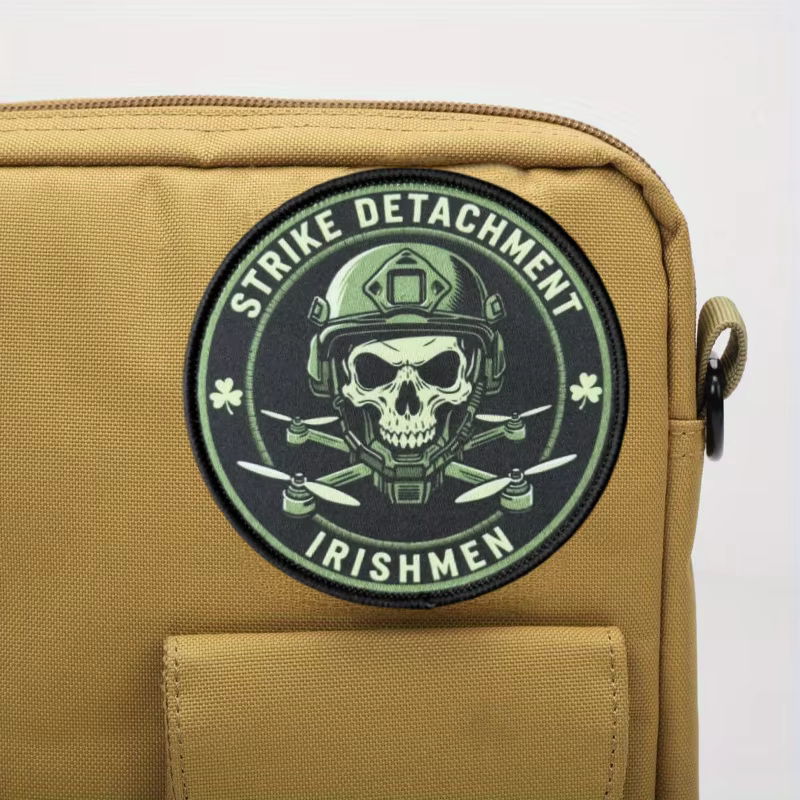 Skull Strike Detachment parche táctico moral con gancho y bucle - imagen 2