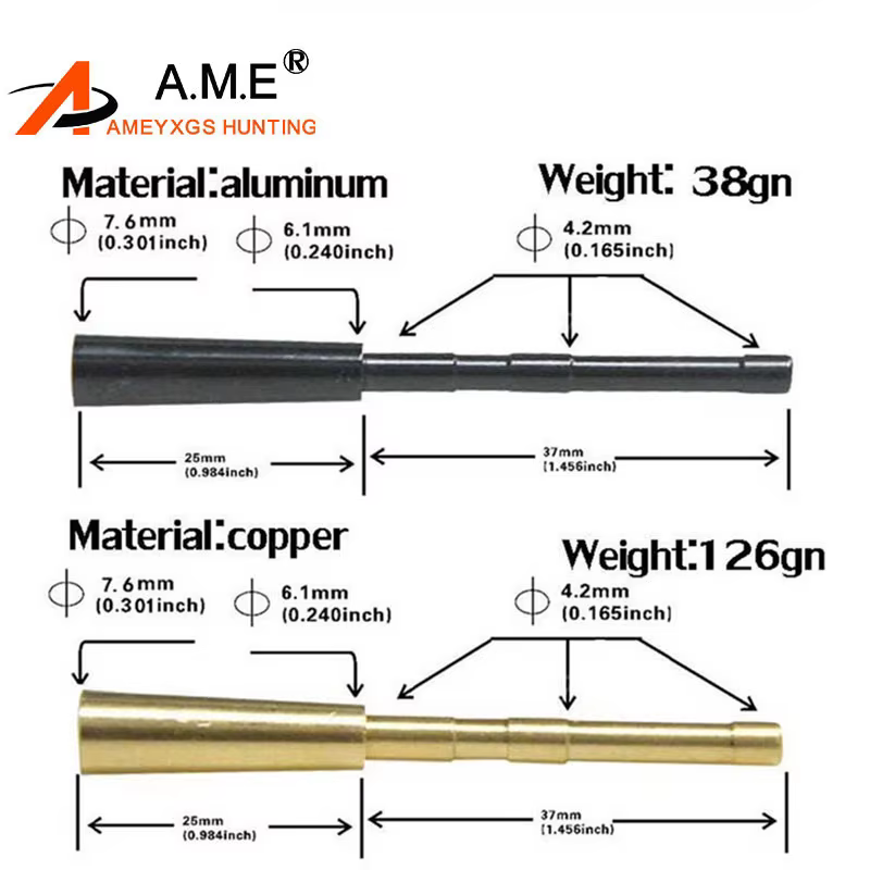 Inserto de flecha con alojamiento 4,2mm para punta – Arco caza