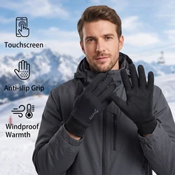 Guantes de invierno cortaviento con pantalla táctil para outdoor