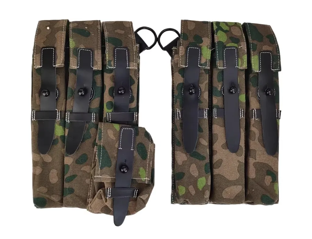 Bolsa de cintura táctica de lona camuflaje estilo WWII - imagen 5