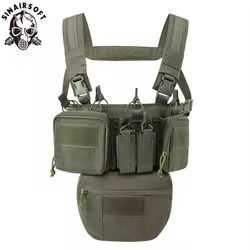 SINAIRSOFT Chaleco Táctico MOLLE para Airsoft y Outdoor