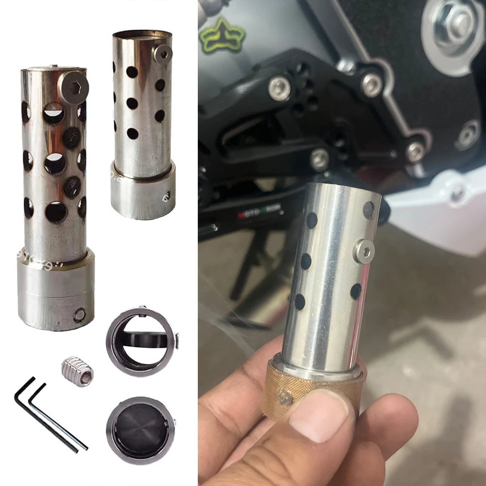 Silenciador universal para tubo de escape de motocicleta – baja ruido - imagen 2