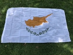 Bandera de Chipre 90x150 cm – Poliestelina tejida colgante