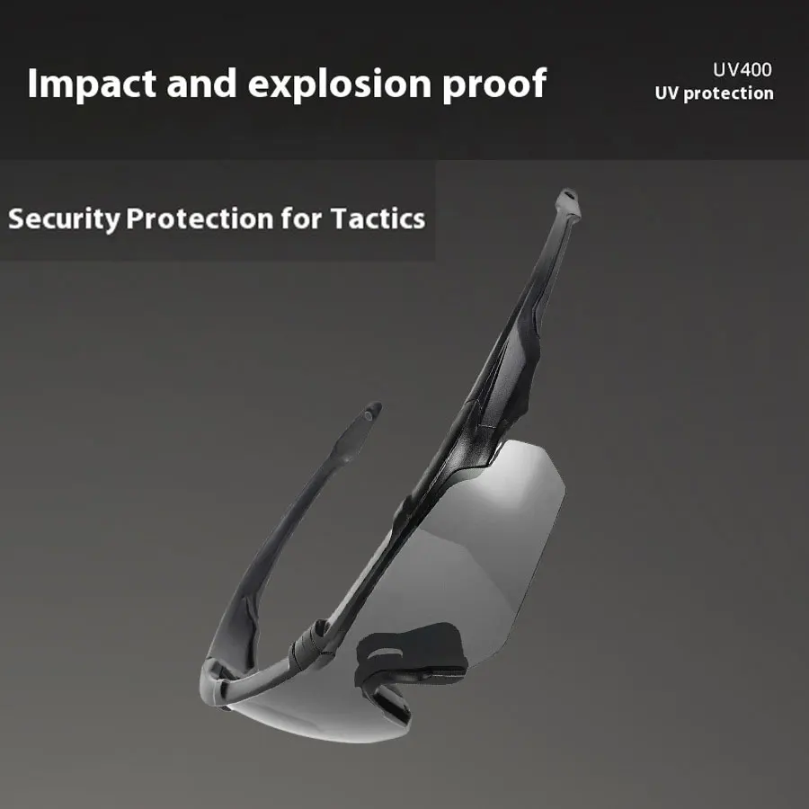 Gafas tácticas UV400 antipolvo y antiviento – Protección para tiro - imagen 2
