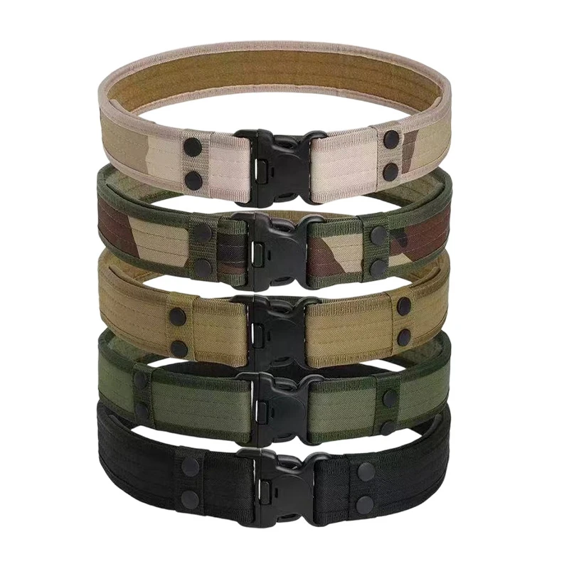 Cinturón táctico Oxford camuflaje ancho de nailon para exteriores