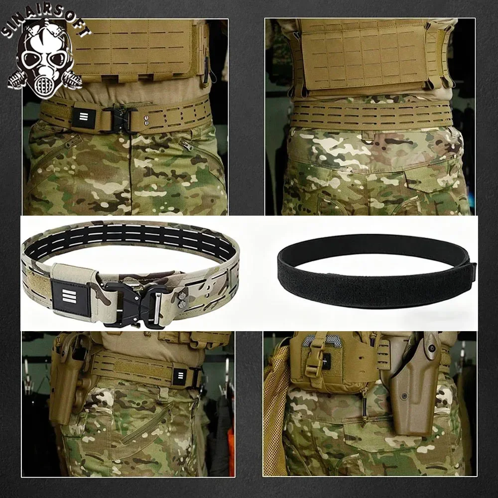Cinturón táctico MOLLE multicam láser y hebilla liberación rápida - imagen 3