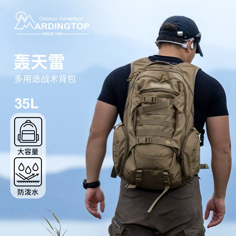 Mochila de senderismo gran capacidad con doble asa para hombre