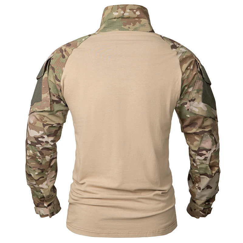 Camisa táctica camuflaje de manga larga con media cremallera - imagen 3