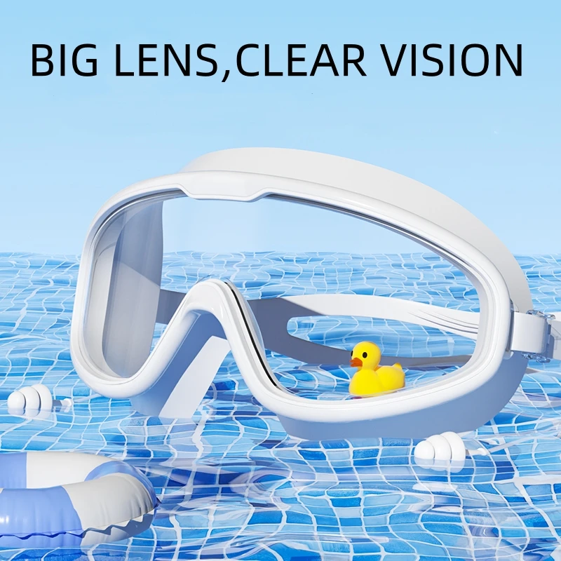 Gafas natación profesionales adultos tapones antivaho UV visión amplia - imagen 4
