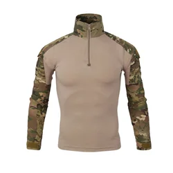 G2 Camisa Camuflaje Elástica Tipo Frog para Airsoft Combate Caza Tiro