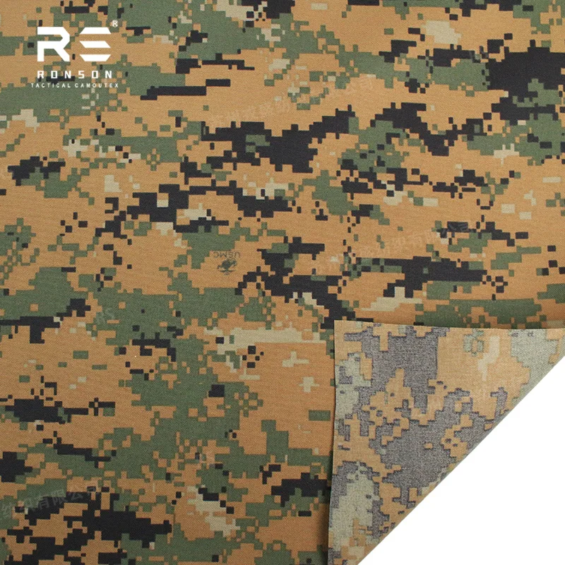 Ronson Tela Cordura 500D táctica Oxford MARPAT Woodland PU NIR - imagen 4
