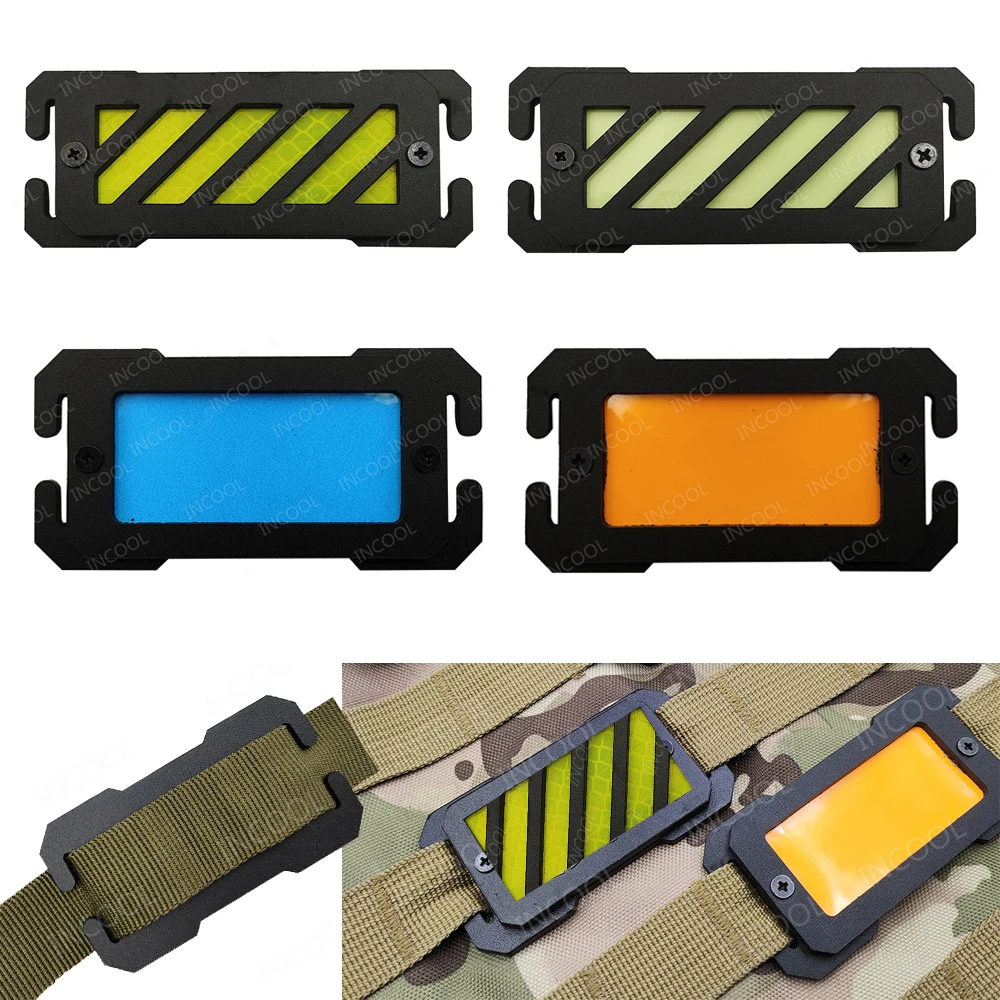 Parches reflectantes nocturnos para chaleco táctico – Seguridad visibility outdoor