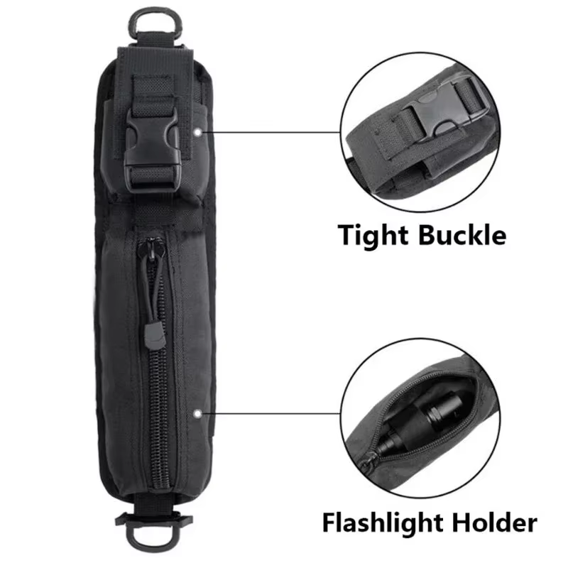 Correa táctica MOLLE con bolsas – Equipamiento camping