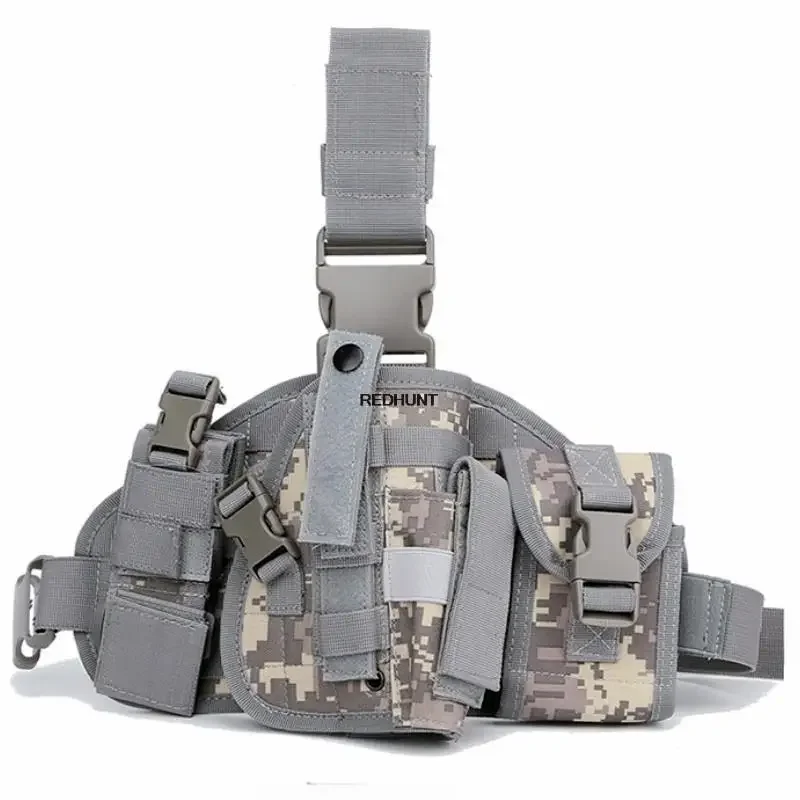 Bolsa de pierna MOLLE táctica resistente para caza y entrenamiento - imagen 3