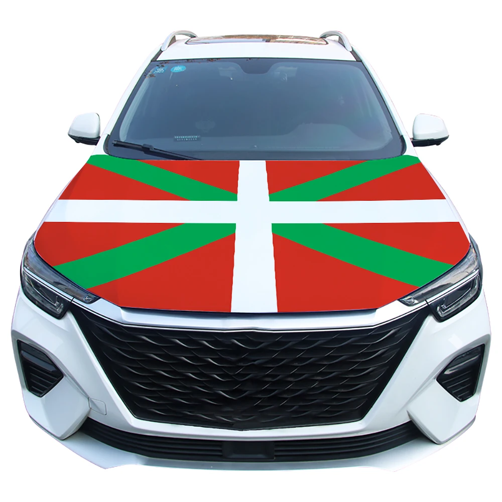 Funda capó coche bandera País Vasco – decoración vehículo - imagen 5