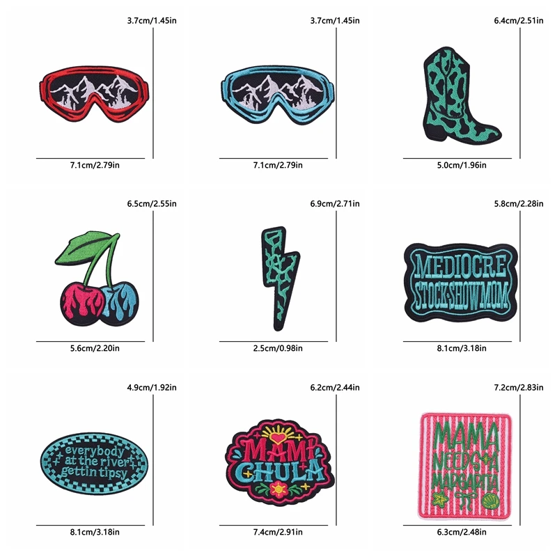 Parches termoadhesivos Mama estilo vaquero del oeste para chaquetas - imagen 3