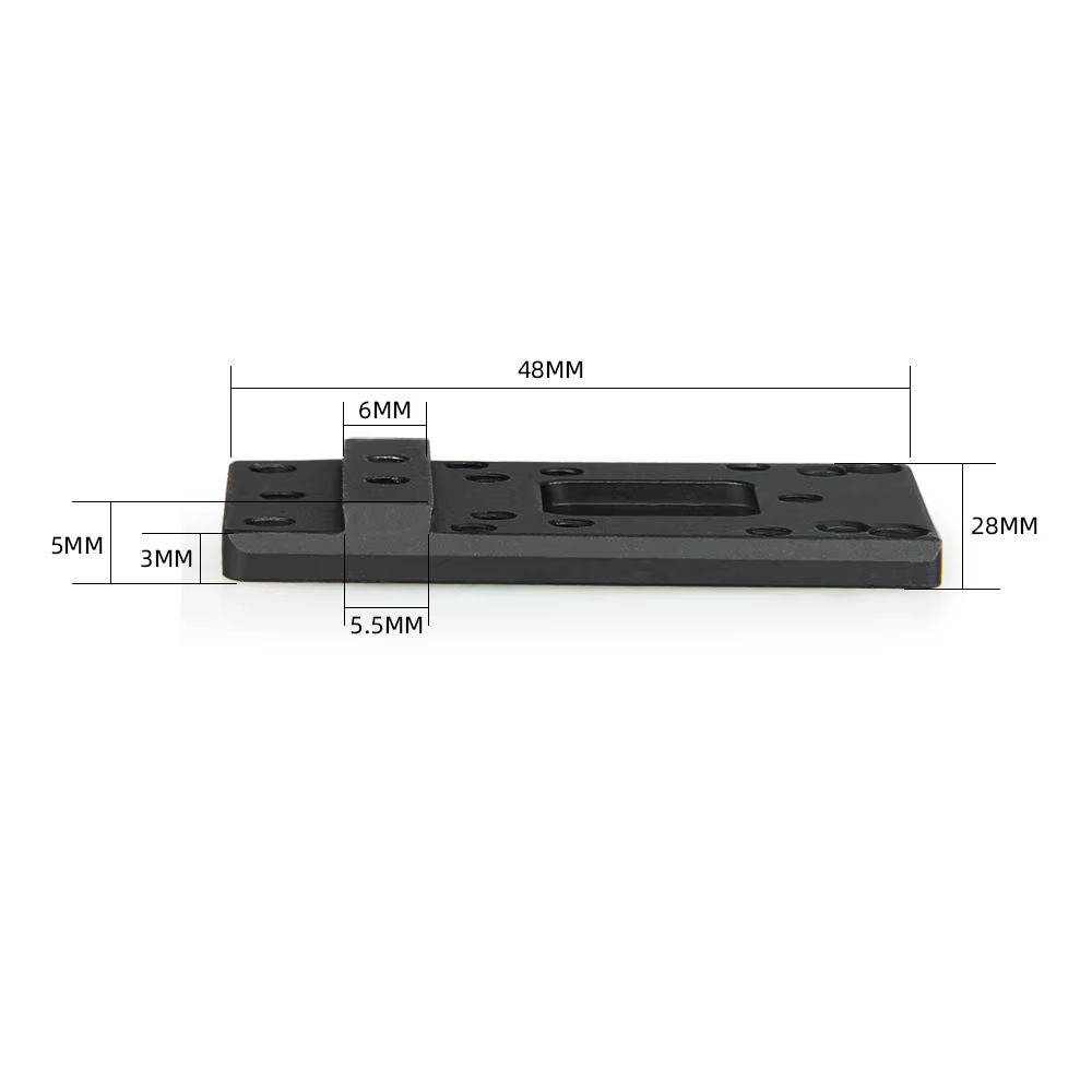 Base de montaje PPT para mira punto rojo – adaptadores RMR universal - imagen 4