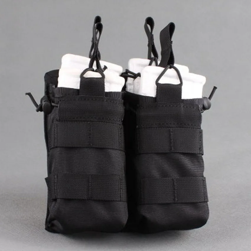 Bolsa táctica MOLLE para cargadores M4 boca abierta y clip liberación