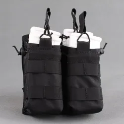 Bolsa táctica MOLLE para cargadores M4 boca abierta y clip liberación