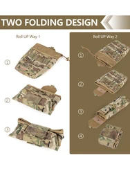 Bolsa táctica MOLLE para cargadores, accesorios plegables a cintura