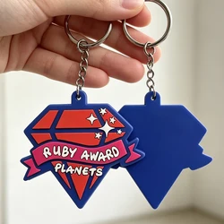 Llavero personalizado de PVC en relieve para empresas