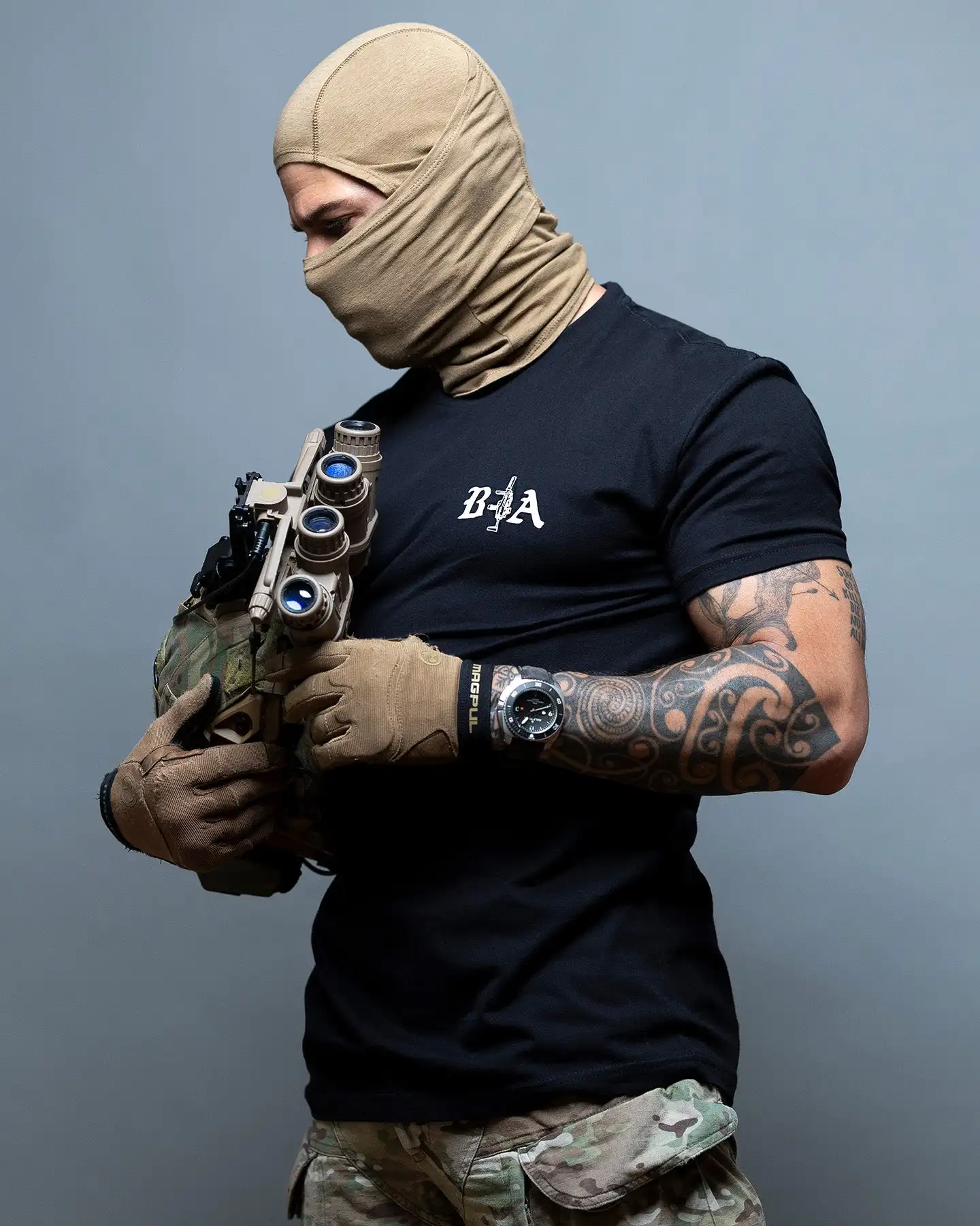 Hard Times Camiseta de algodón para uso táctico y deporte - imagen 4