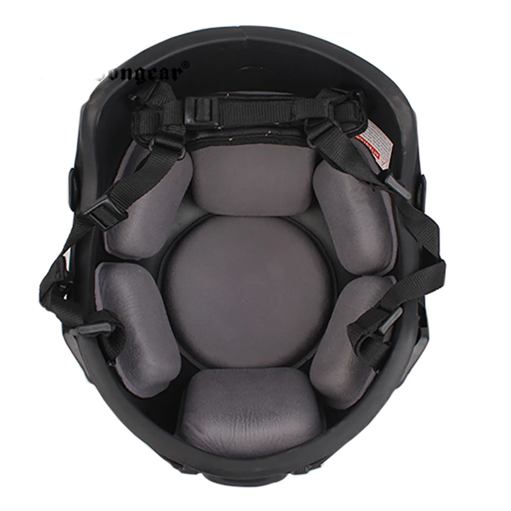 Funda casco caza Emersongear ACH MICH 2001 ABS con riel lateral NVG - imagen 3