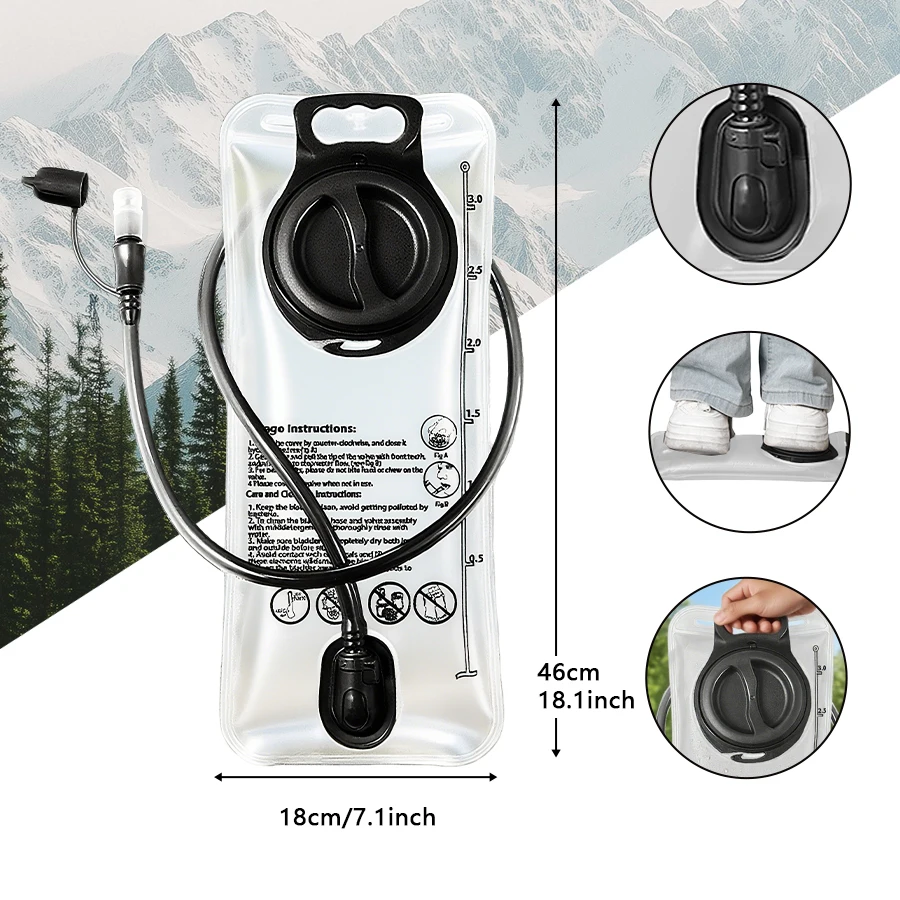 Bolsa de hidratación plegable con liberación rápida de un clic - imagen 5