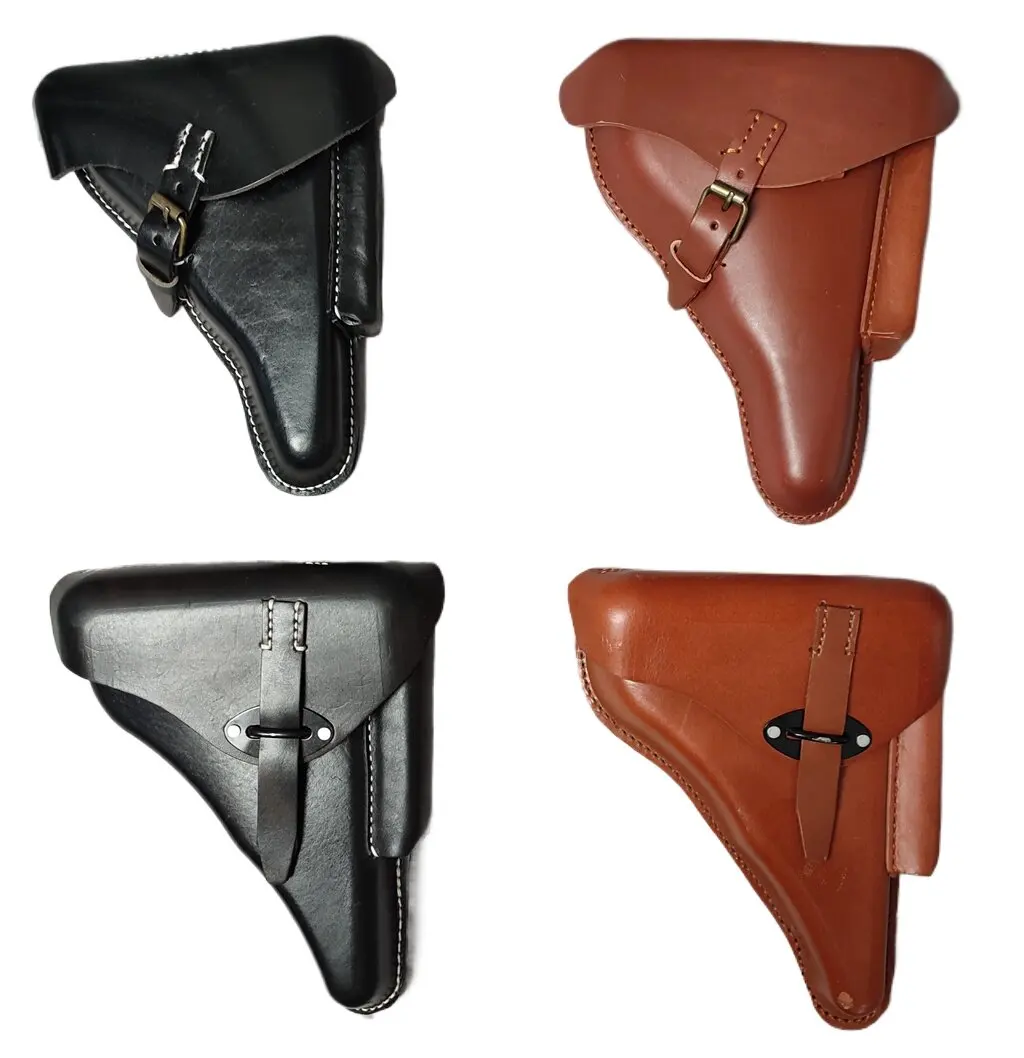 Estuche de cuero para Luger P08/P38 – funda rígida completa