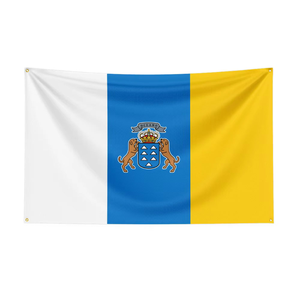 Bandera española Islas Canarias para decoración y exterior - imagen 4