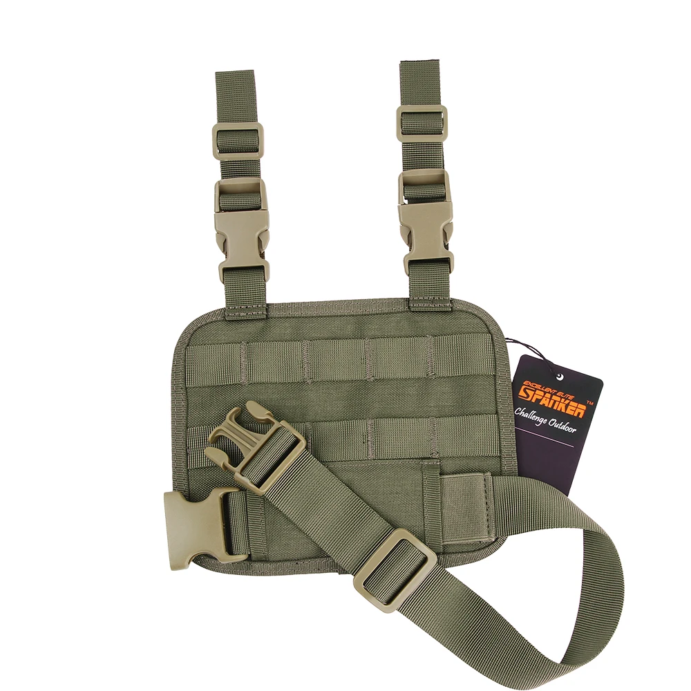 Plataforma táctica MOLLE para pierna – Caza y paintball