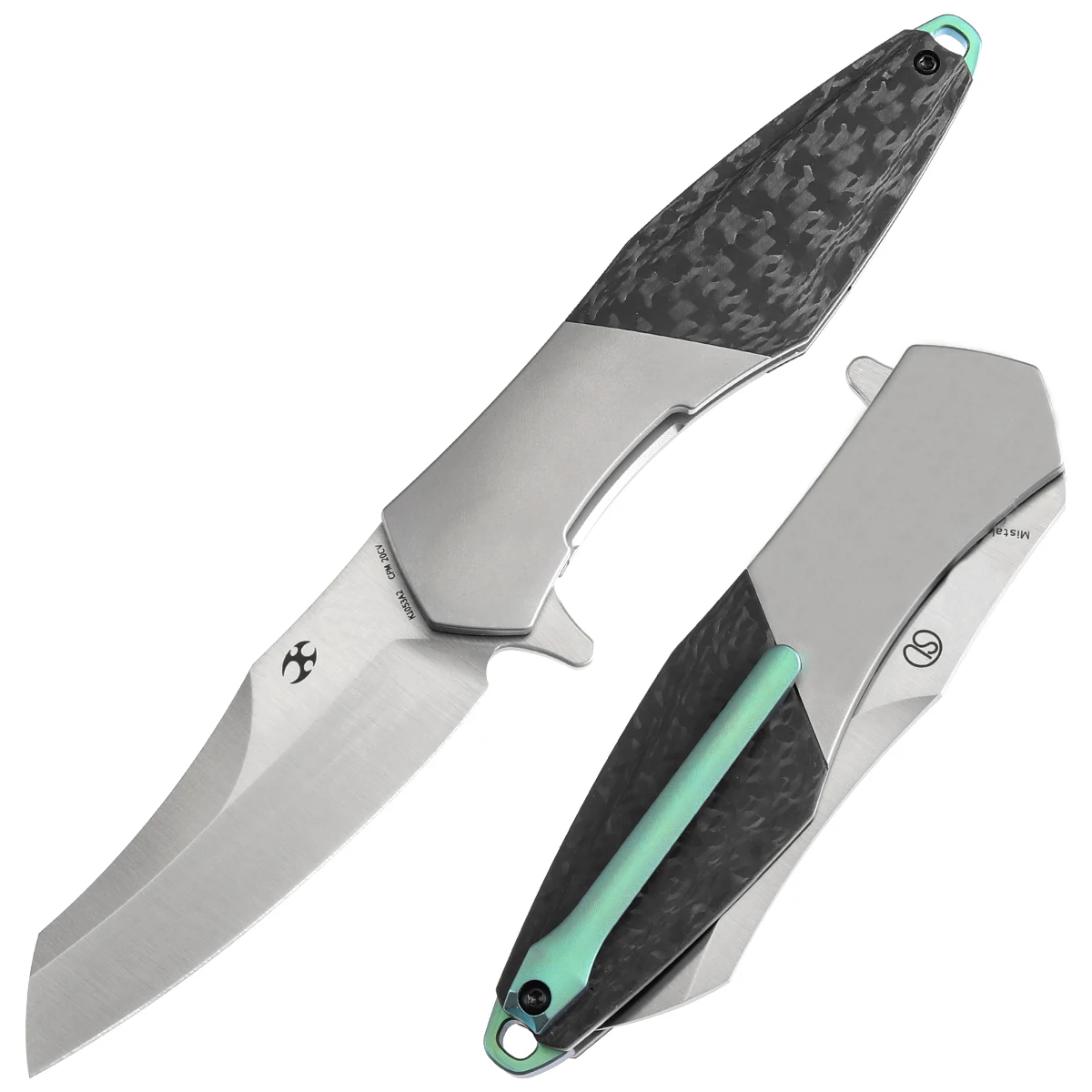 Kansept K1053 Mistaken plegable con hoja satinada y mango de fibra de carbono