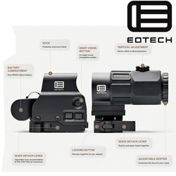 EOTech mira holográfica táctica de punto rojo con montaje Picatinny