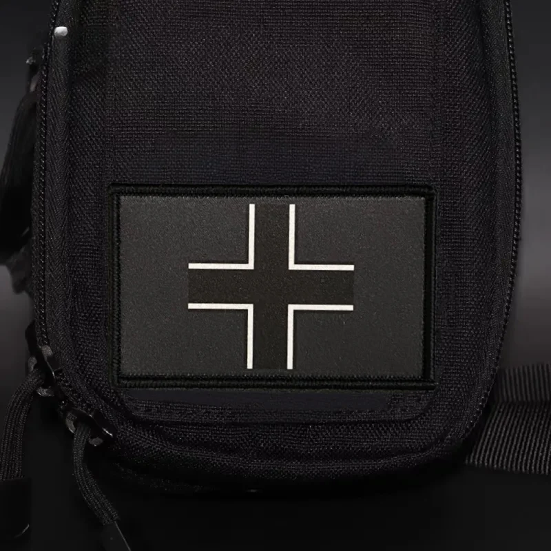 Parche gancho bucle flag cruzada militar táctico adhesivo - imagen 4