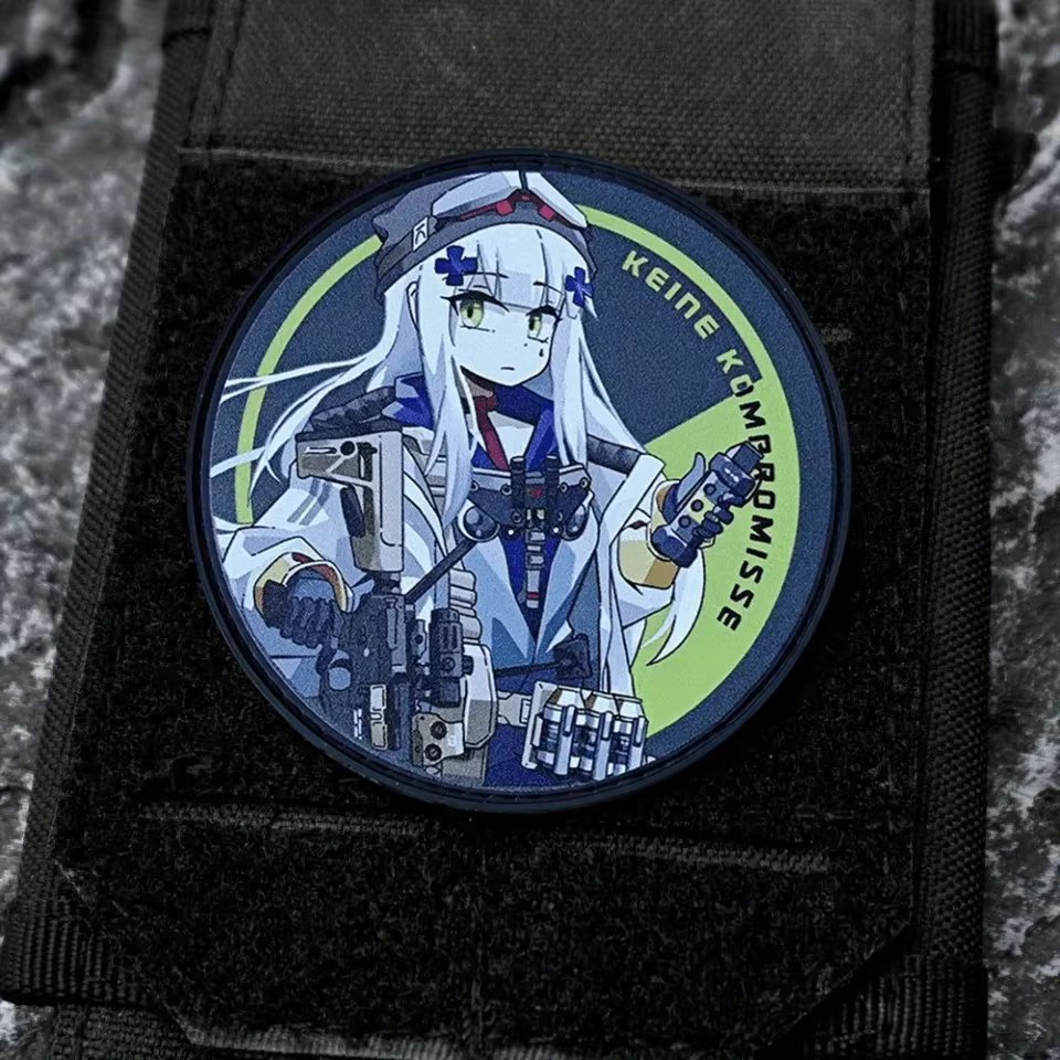 HK416 parche táctico moral impreso gancho bucle para mochila infantil - imagen 4