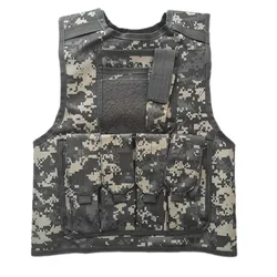 Chaleco táctico Airsoft infantil de camuflaje con protección tiro