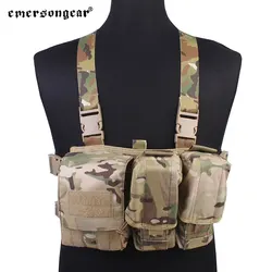 Emersongear Pechera táctica MOLLE ligera con bolsillos