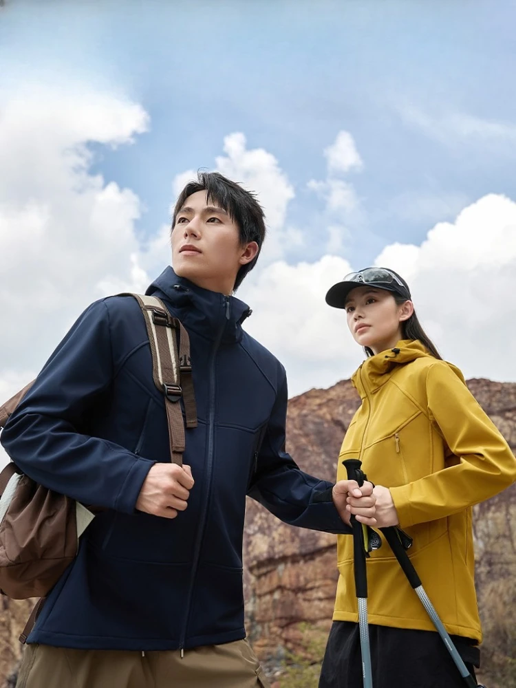 Chaqueta softshell hombre con forro polar resistente al agua - imagen 5