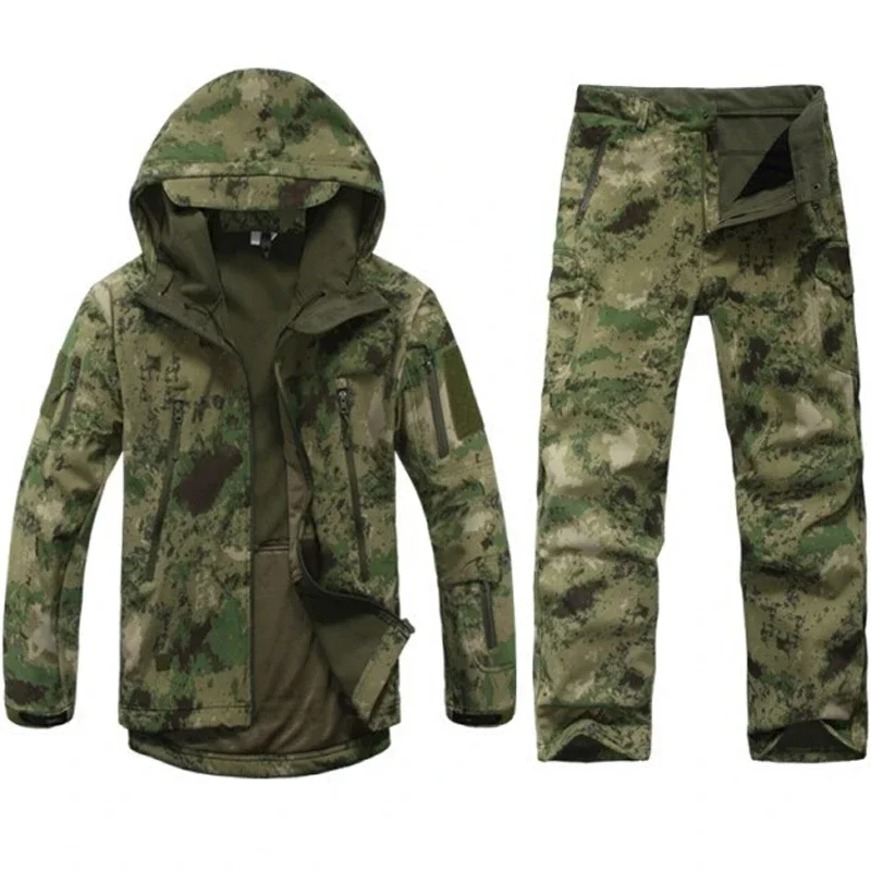 TAD Gear Softshell camuflaje - conjunto chaqueta impermeable y polar