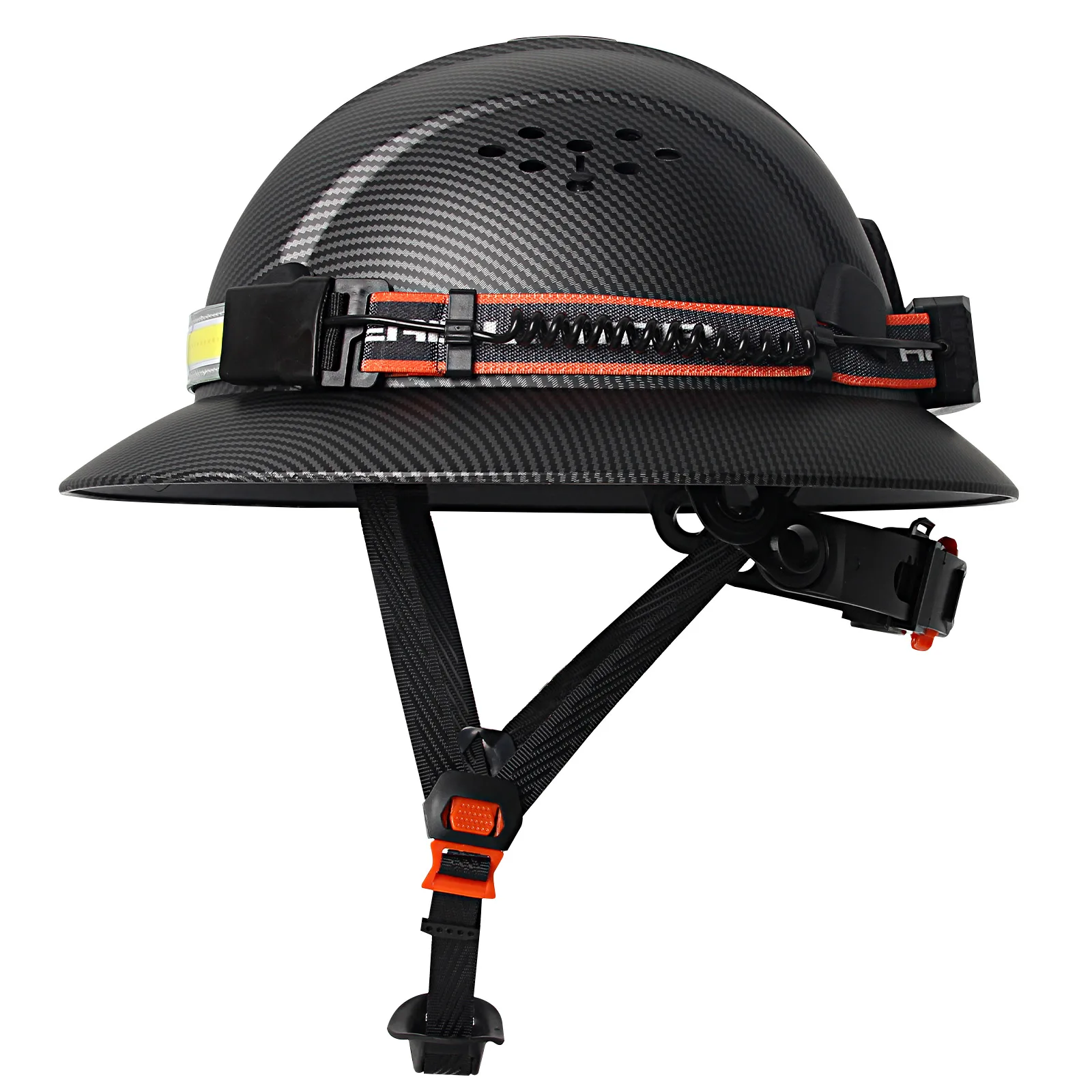 Casco táctico ligero con luz LED anticolisión transpirable CE - imagen 5