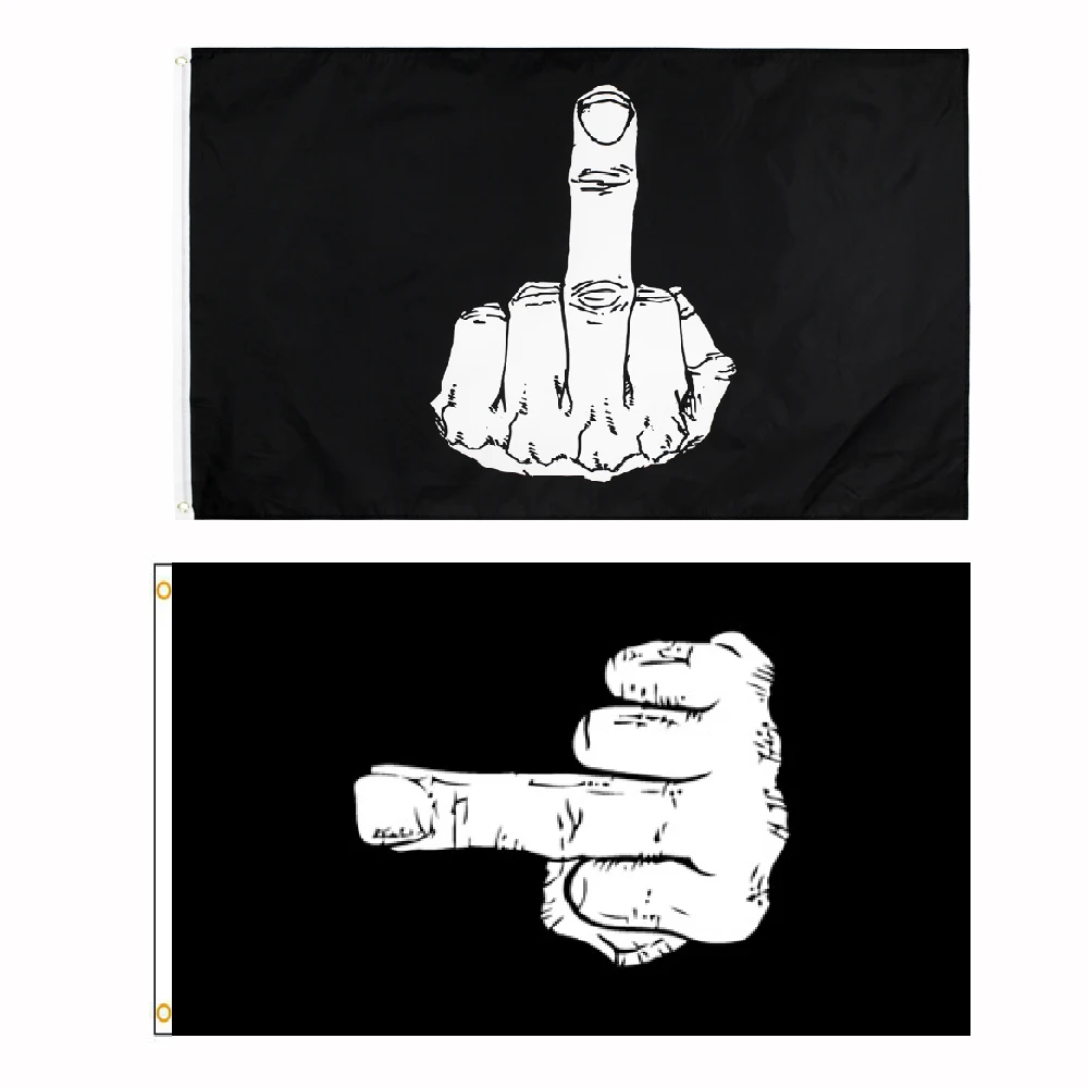 Bandera dedo medio gran formato – Decorativa para pared