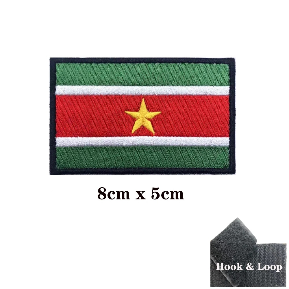 Parche táctico bordado bandera Nepal con velcro para brazo - imagen 3