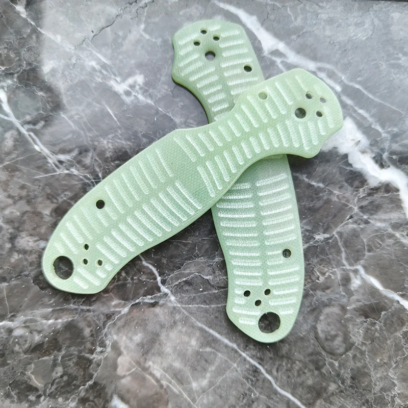 Spyderco Paramilitary3 escamas de mango G10 patrón Fishbone - imagen 4