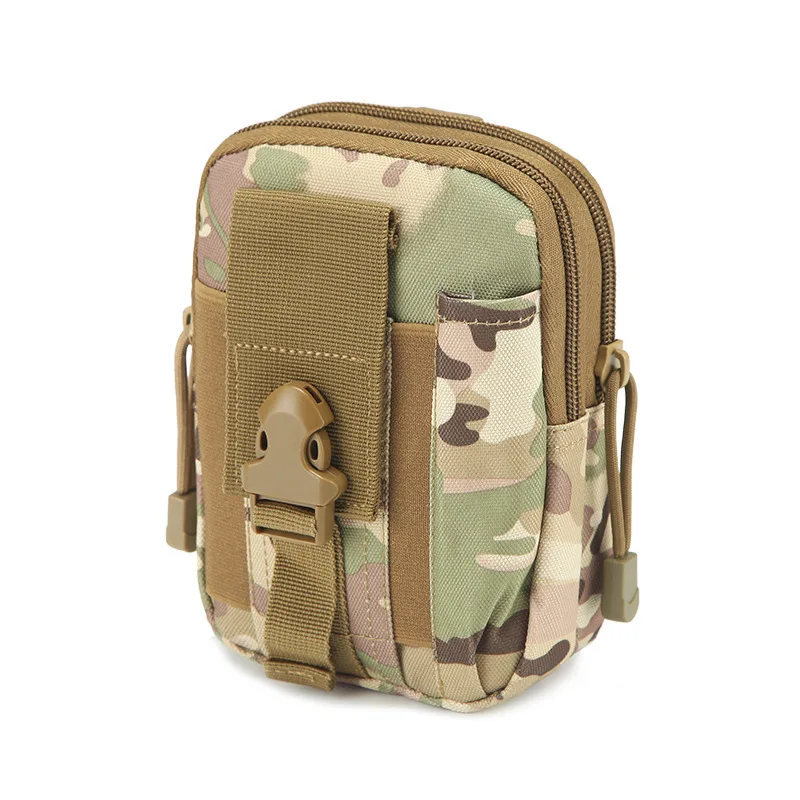Riñonera táctica impermeable camuflaje MOLLE para senderismo y EDC - imagen 3