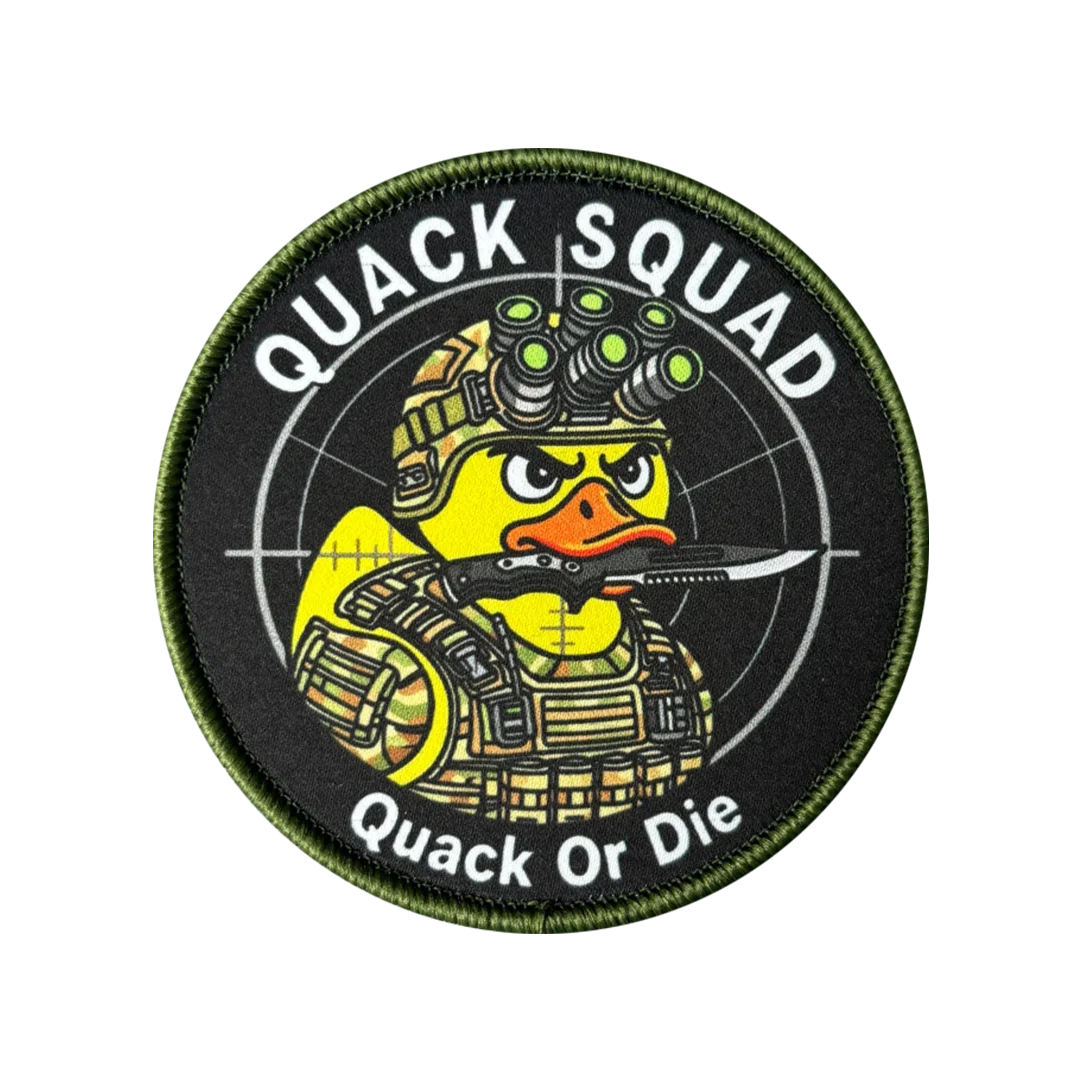 Morale Quack Squad Duck NVG parche táctico velcro mochila o chaleco