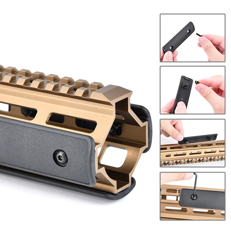 M-LOK KeyMod panel de riel táctico nailon para Airsoft - imagen 3